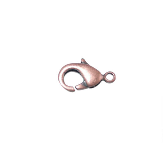 Copper colored lobsterclaw clasp 12 mm