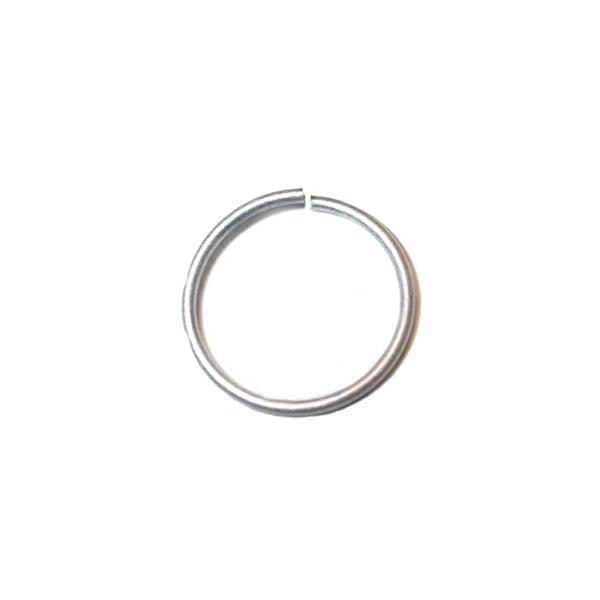 Old silver colored jump ring 15 mm