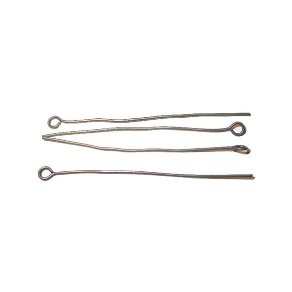 Old gold coloured Eye pin, soft stift 45 mm