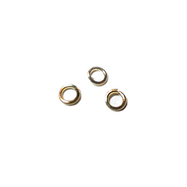 Gold colored splitring 5 mm