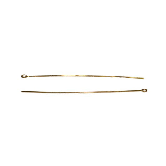 Gold colored head pin 70 mm