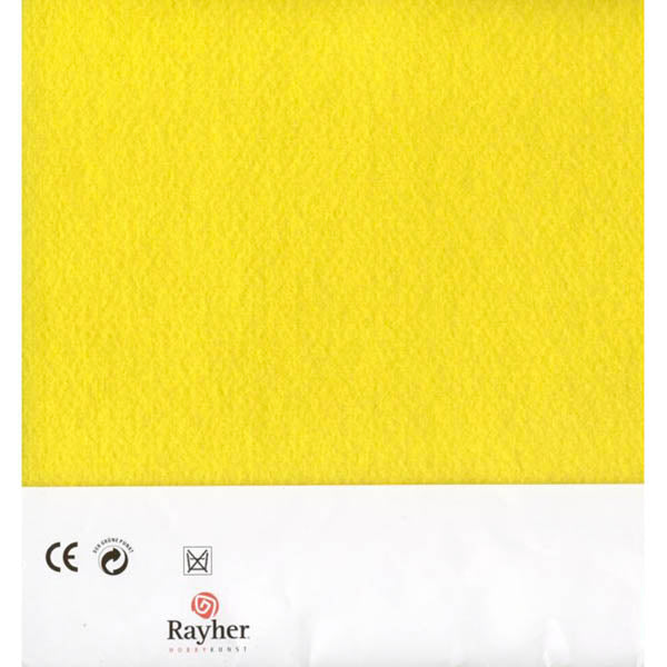 Yellow Textilefelt 30 x 45 cm van Rayher