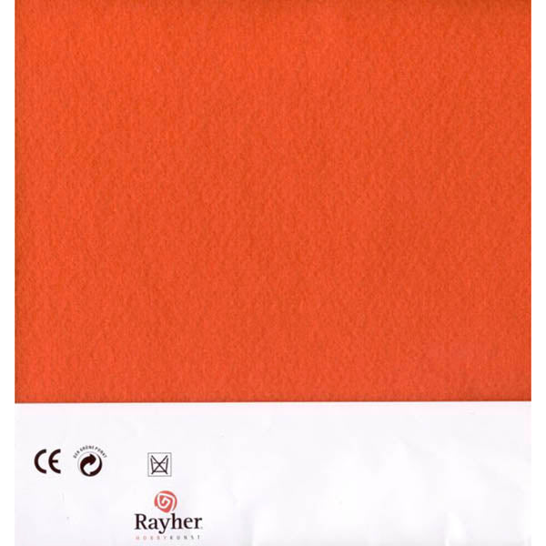 Orange Textilefelt 30 x 45 cm van Rayher