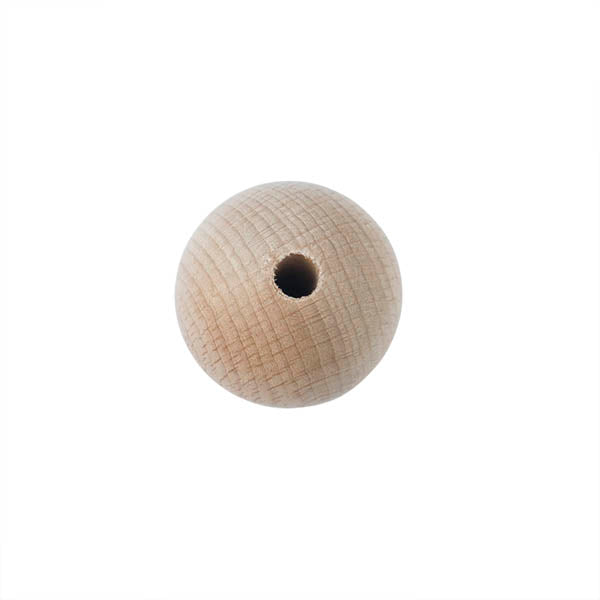 Big round wooden bead 30 mm