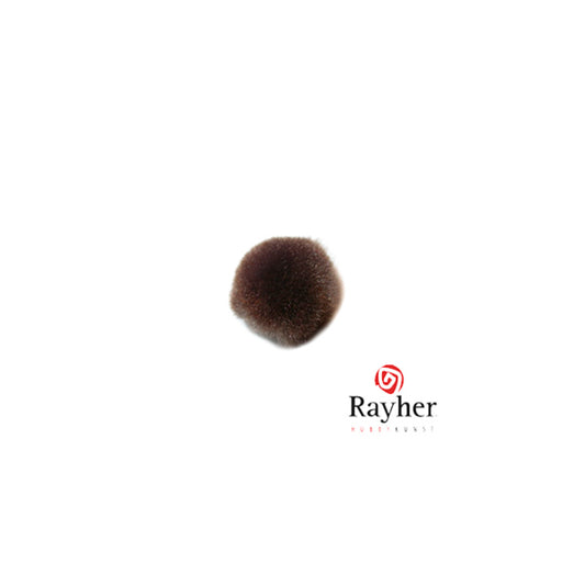 Brown pompon 10 mm from Rayher