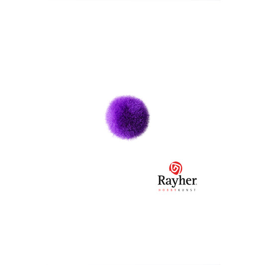 Purple pompon 10 mm from Rayher