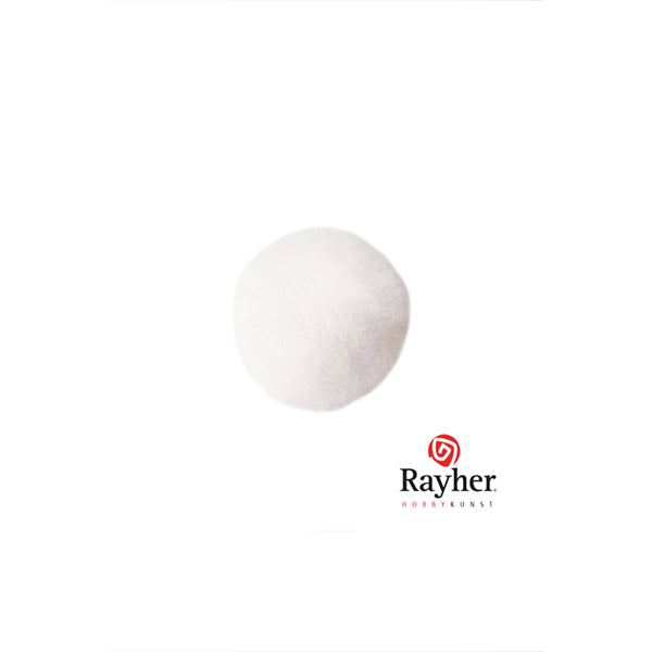 White pompon 15 mm from Rayher