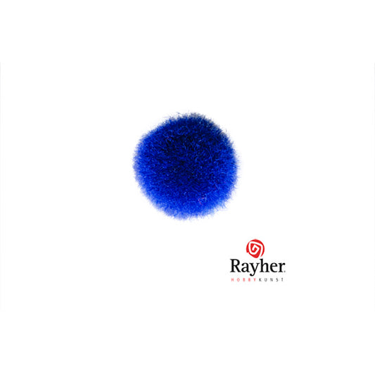 Blue pompon 15 mm from Rayher