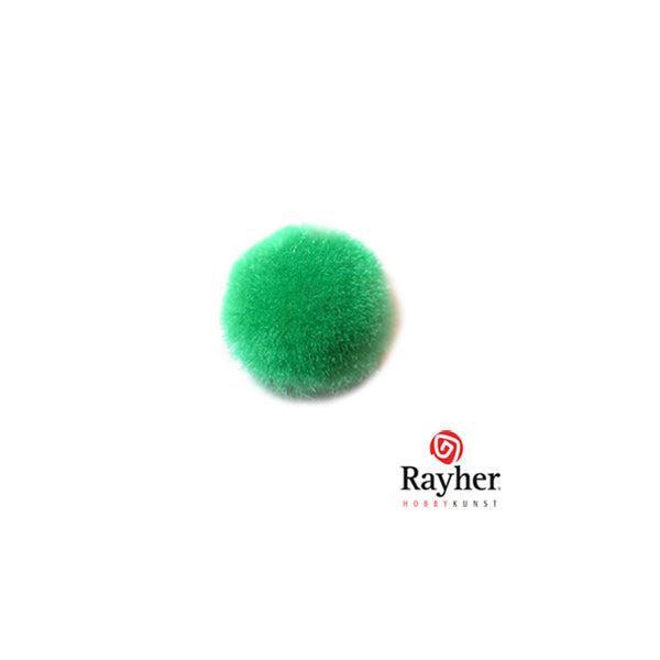 Groene pompon 15 mm van Rayher