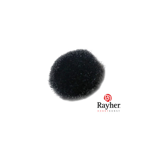 Black pompon 20 mm from Rayher