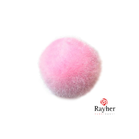 Pink pompon 25 mm from Rayher