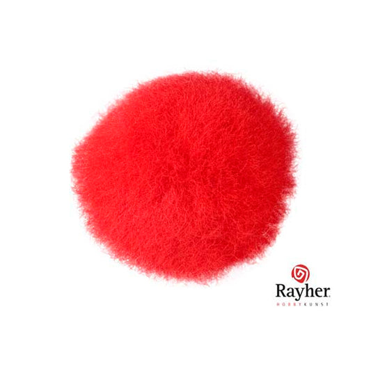 Red pompon 25 mm from Rayher