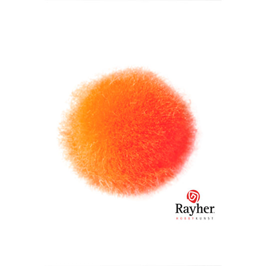 Orange pompon 25 mm from Rayher