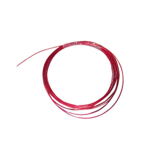 Red coated steel wire