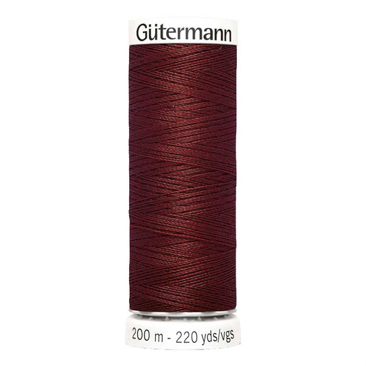 Gütermann - 369 Bordeaux Red Sew all thread 200 m