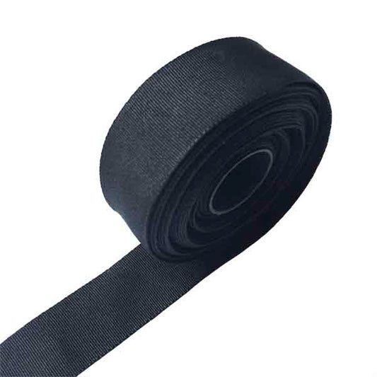 Satin ribbon black 22 mm