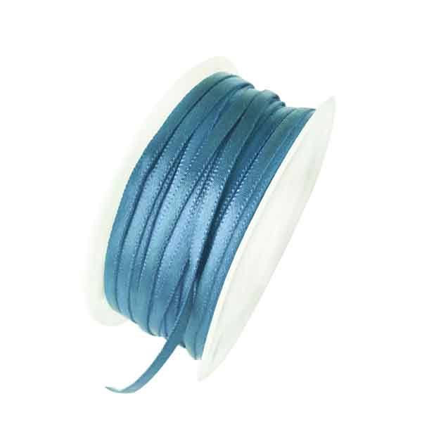 Satin ribbon turquoise 4 mm