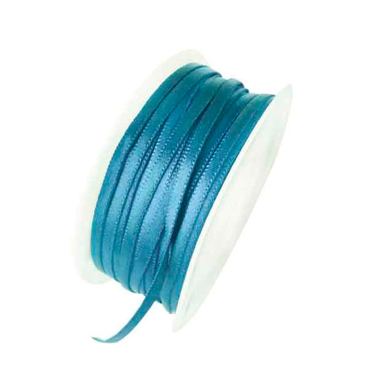 Satijn lint turquoise 4 mm