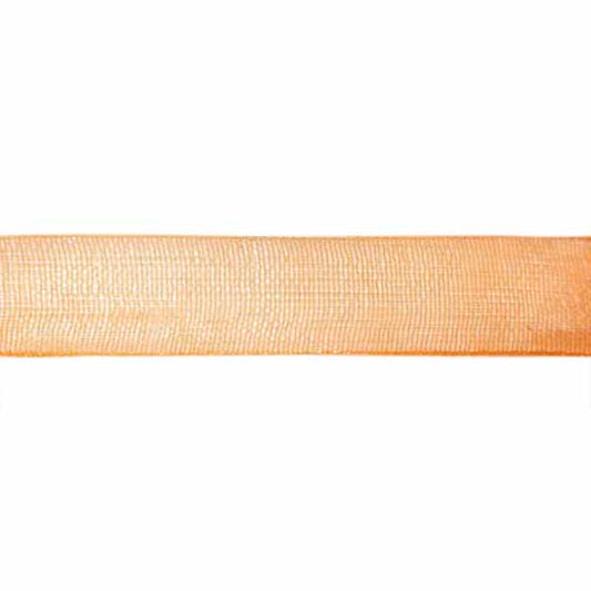 Organza ribbon orange 10 mm