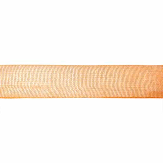 Organza lint oranje 10 mm