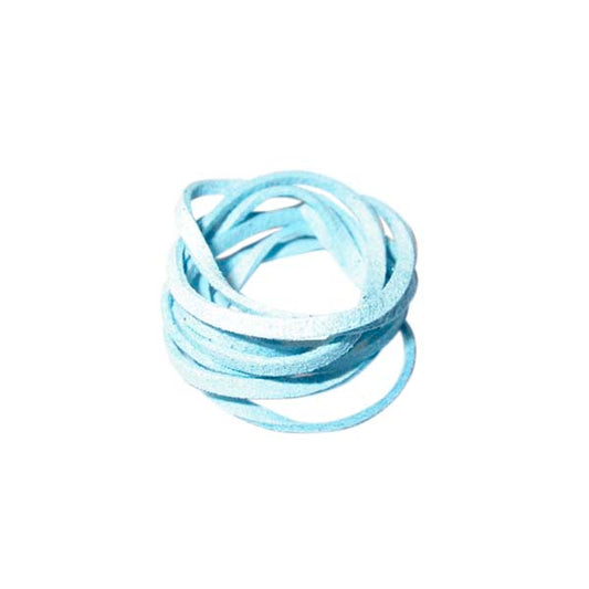 Light Blue artificial Suede Lace 3mm