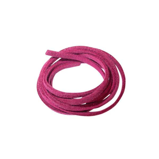 Dark Pink artificial Suede Lace 3 mm