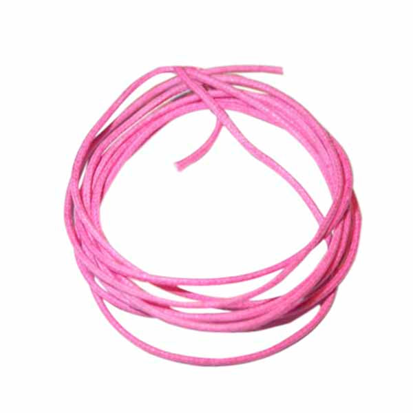 Roze gewaxt katoen 1 mm