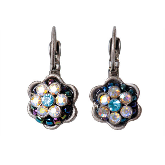 Flower-shaped hanging Earrings