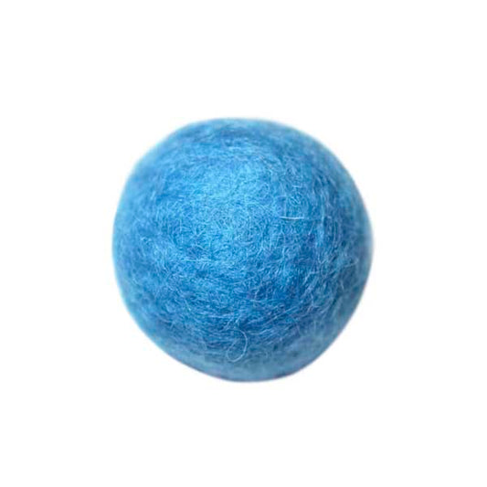 Felt ball blue